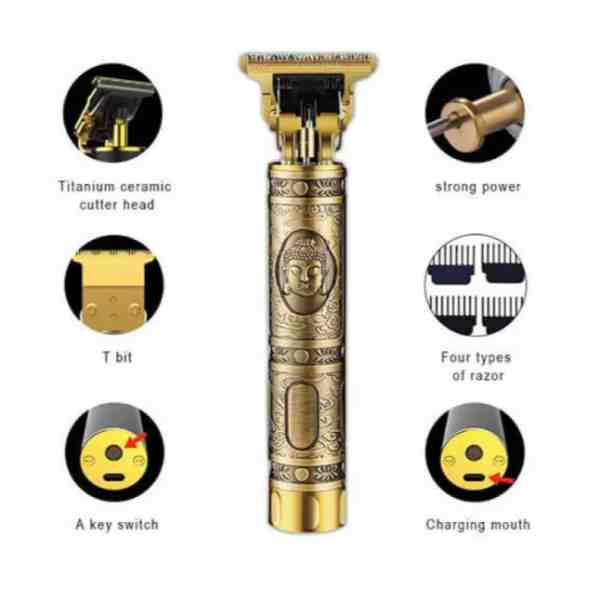 Professional Vintage T-Blade Hair Clippers for Men – T9 Trimmer